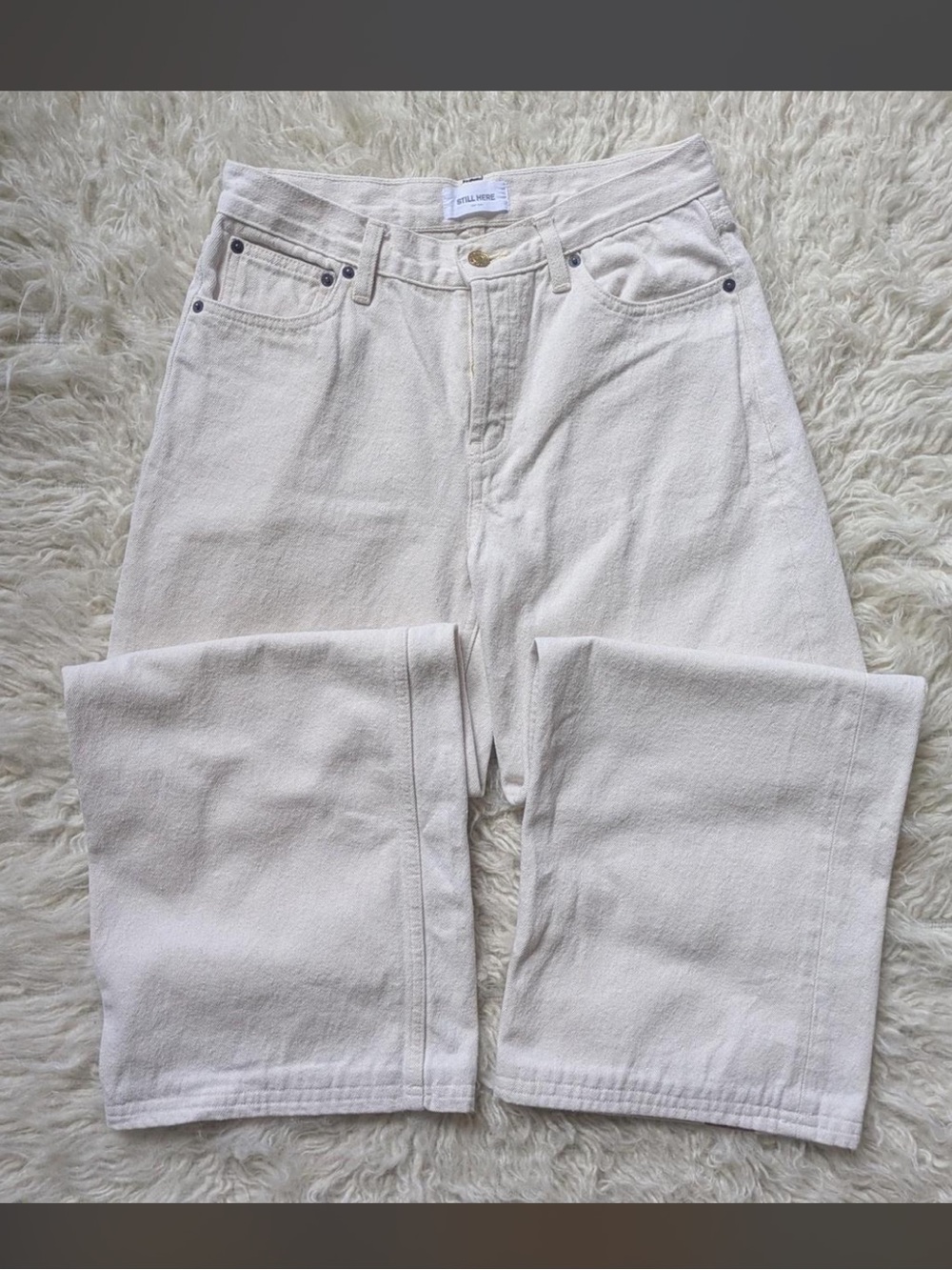 RARE Still Here Linen Walker Rainbow Jeans - Picture 4 of 7